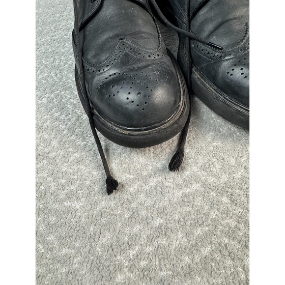 Tod\'s‎ Shoes Mens Size 11 Black Leather Wingtip Brogue Dress Made In Italy main image 4